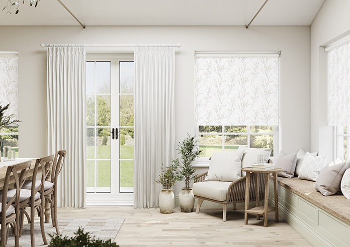 Laura Ashley Pussy Willow, Dove Grey - Roller Blind - Image 3